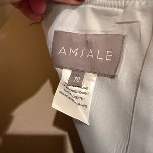 Amsale “Hayes” bridesmaids gown.